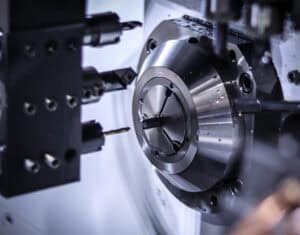 A high-tech facility showcasing the future of Swiss machining with integrated AI and automated precision systems